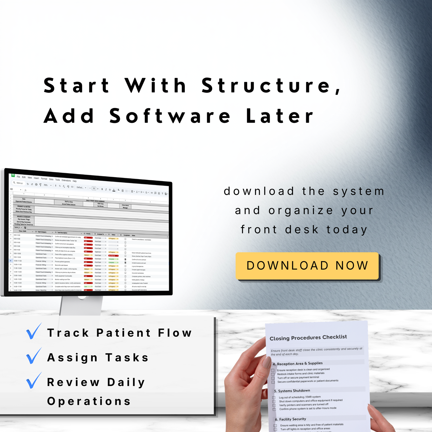 Clinic Front Desk Operating System