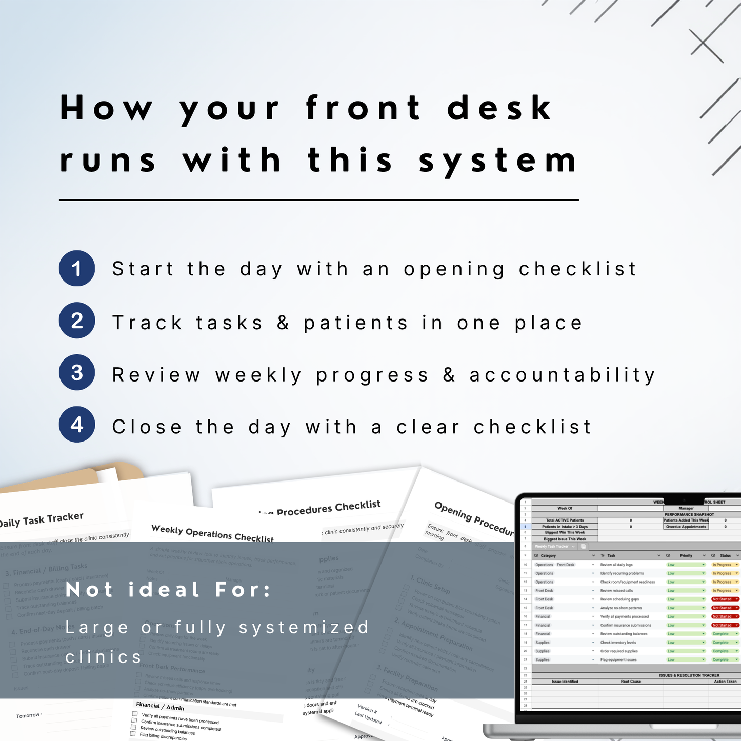 Clinic Front Desk Operating System