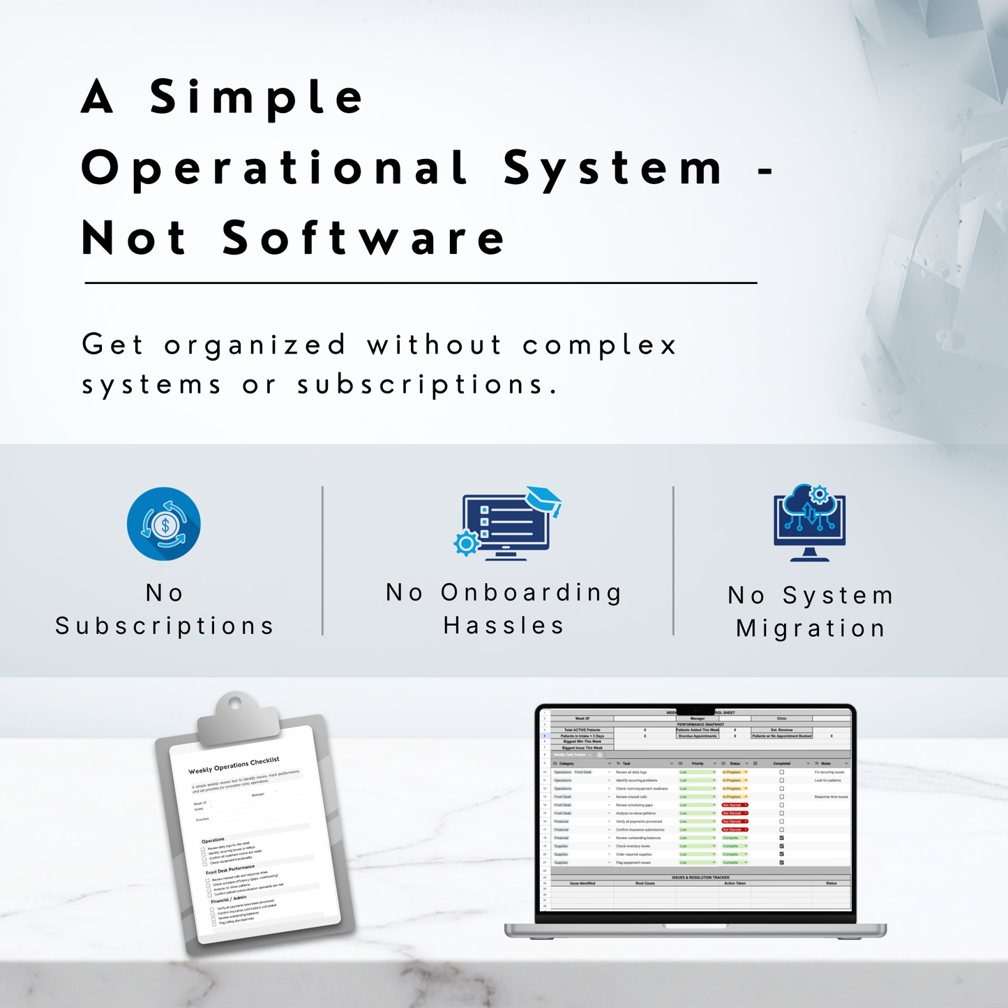 Clinic Front Desk Operating System